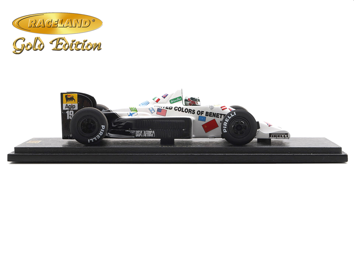 Toleman TG185 Hart Turbo F1 Benetton Pole Position German GP 1985