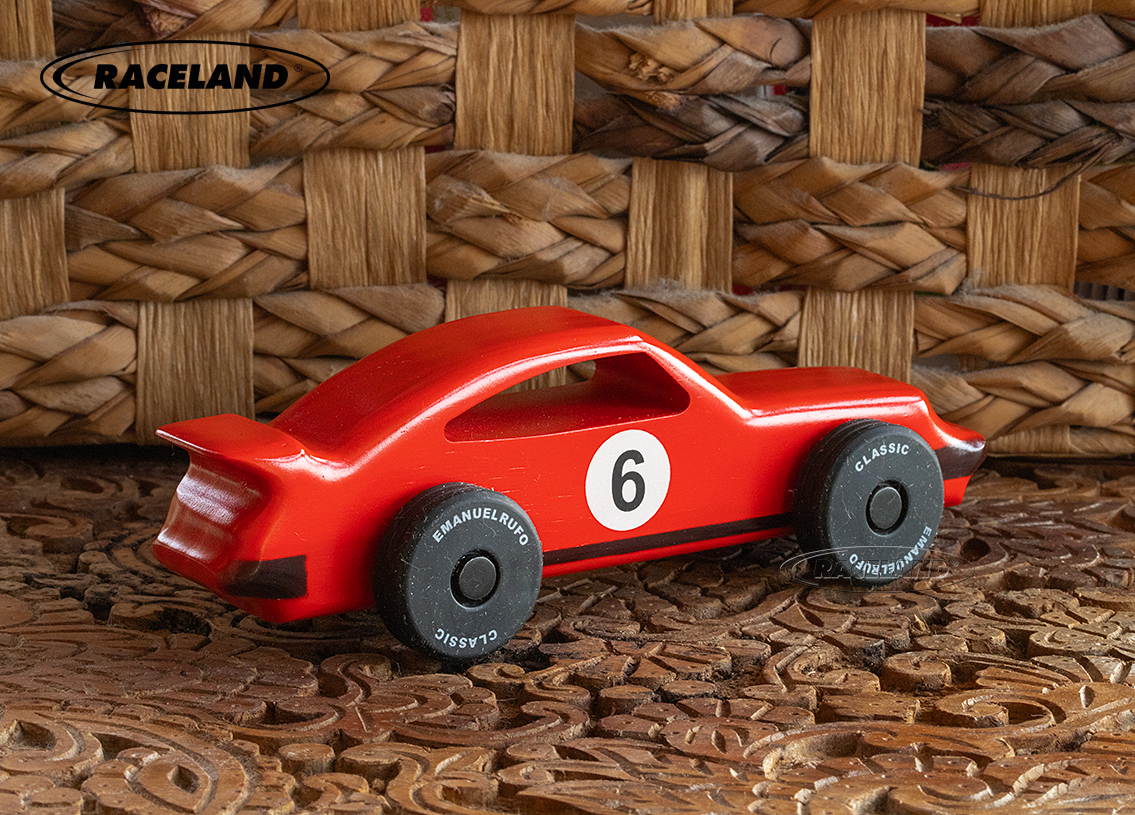 Wooden toy racer no.6