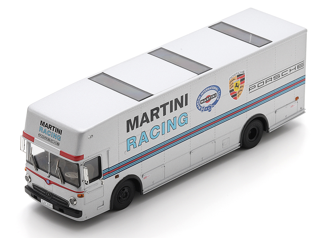 Mercedes Benz O317 race car transporter Martini Racing 1974 - silver