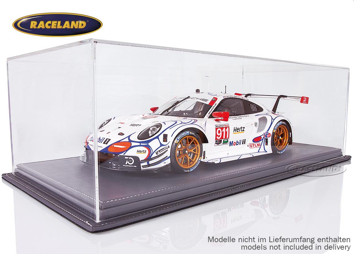 model display 1/12th scale with anthracite leatherette base