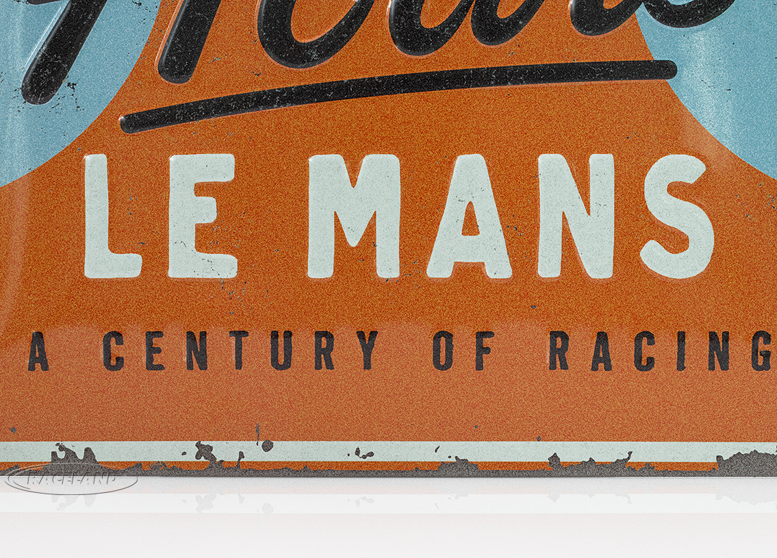 tin sign 24h Le Mans - A century of Racing GULF Design 30 x 40cm