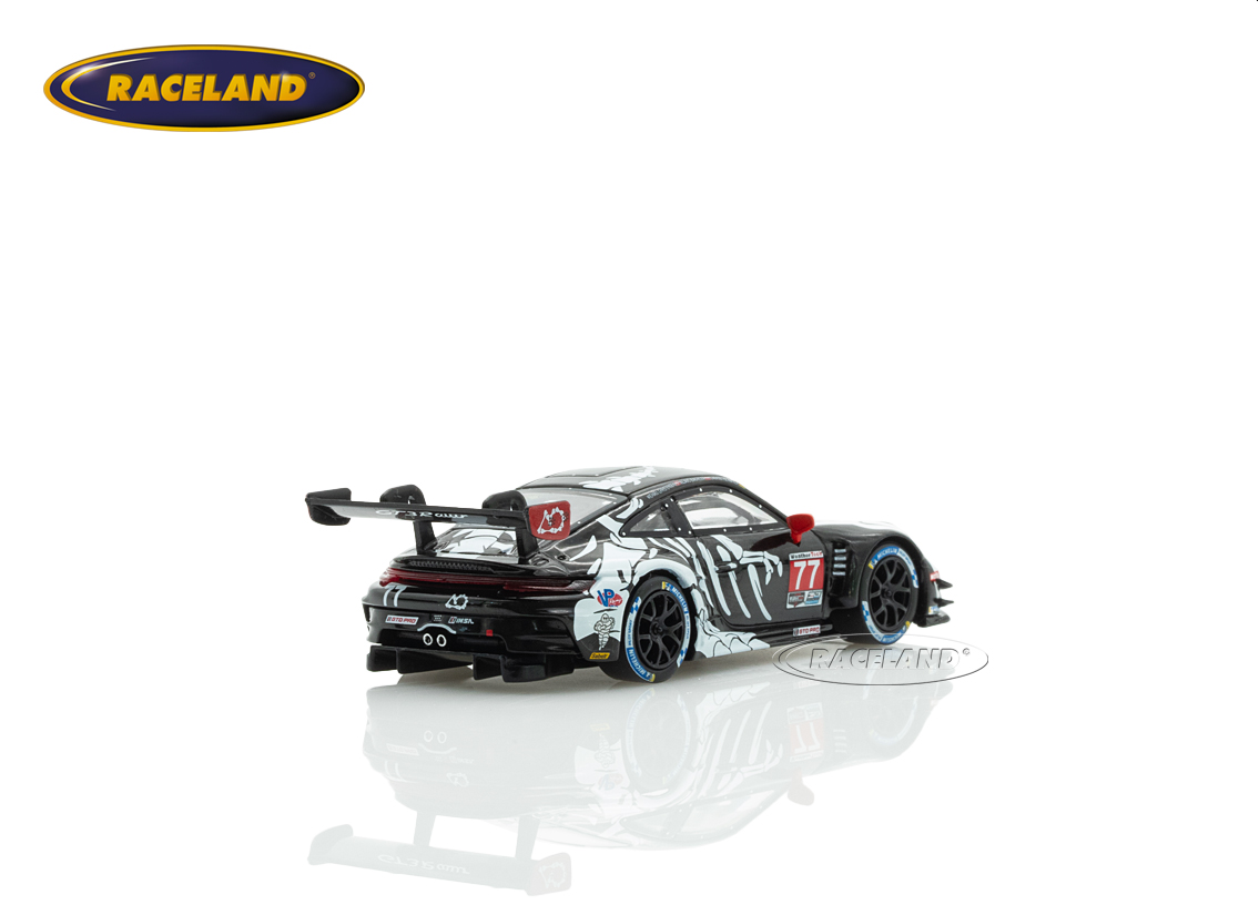 Porsche 911 GT3 R AO Racing Skeleton Rexy Petit Le Mans IMSA 2025