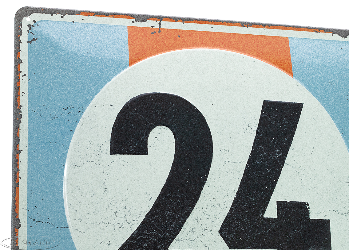 tin sign 24h Le Mans - A century of Racing GULF Design 30 x 40cm
