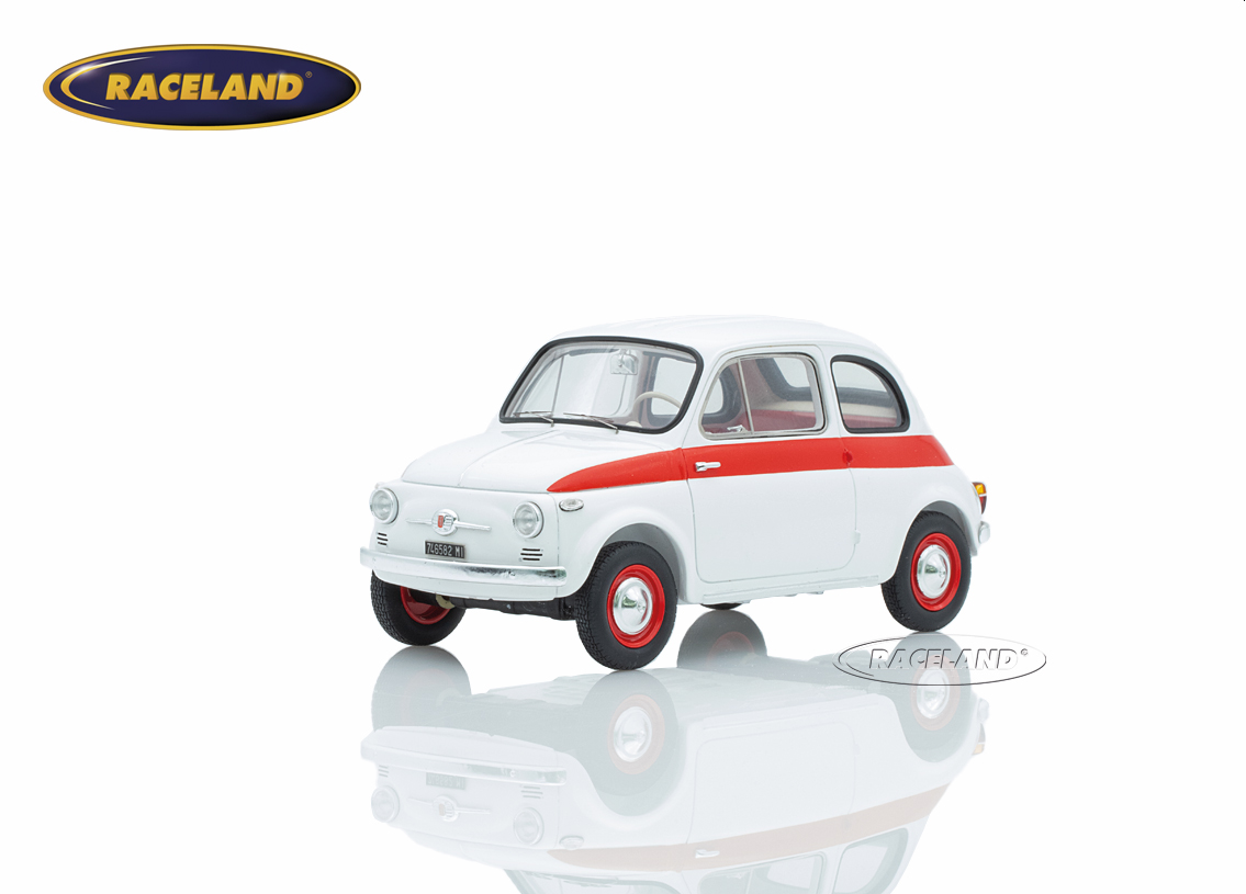 Fiat 500 Sport 1958 - white / red
