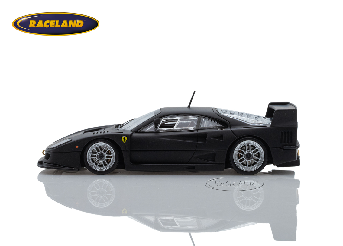 Ferrari F40 LM presentation model 1996 - matt black with silver Enkei wheels