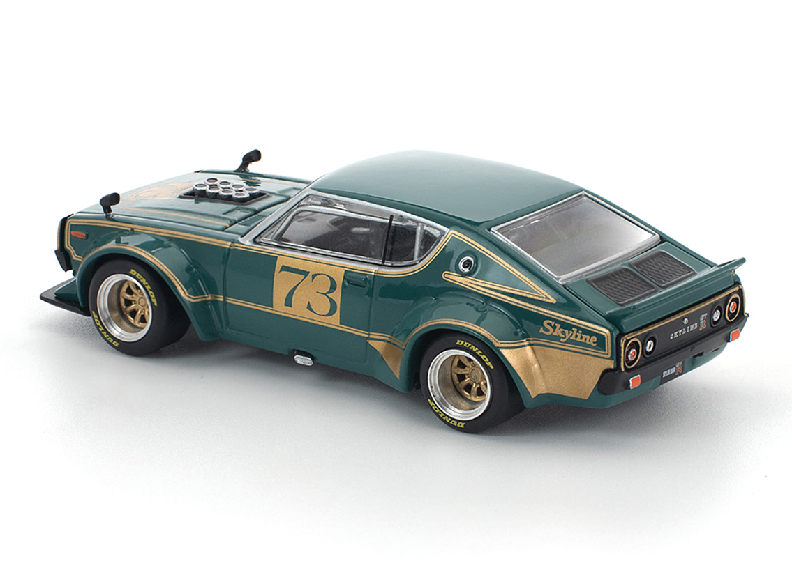 Nissan Skyline KPGC110 Kenmaeri Racing - green - gold