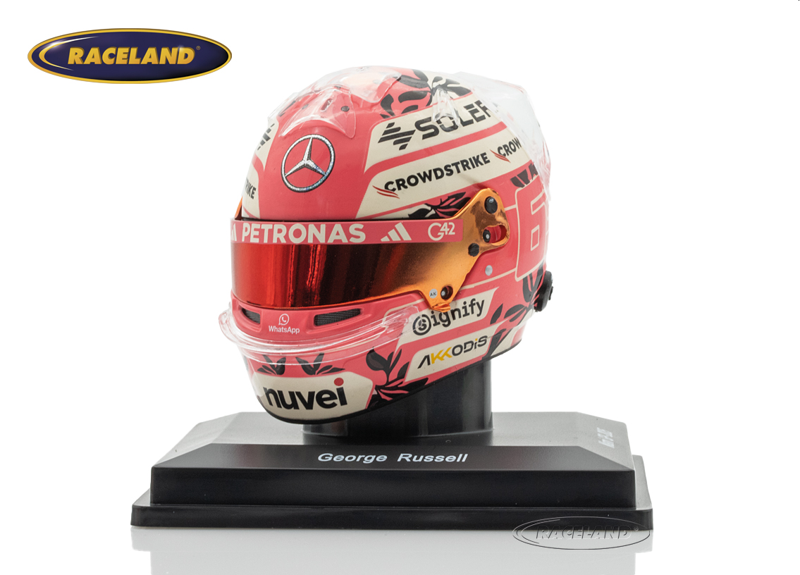 Helmet F1 Team Mercedes AMG Petronas Miami GP 2025