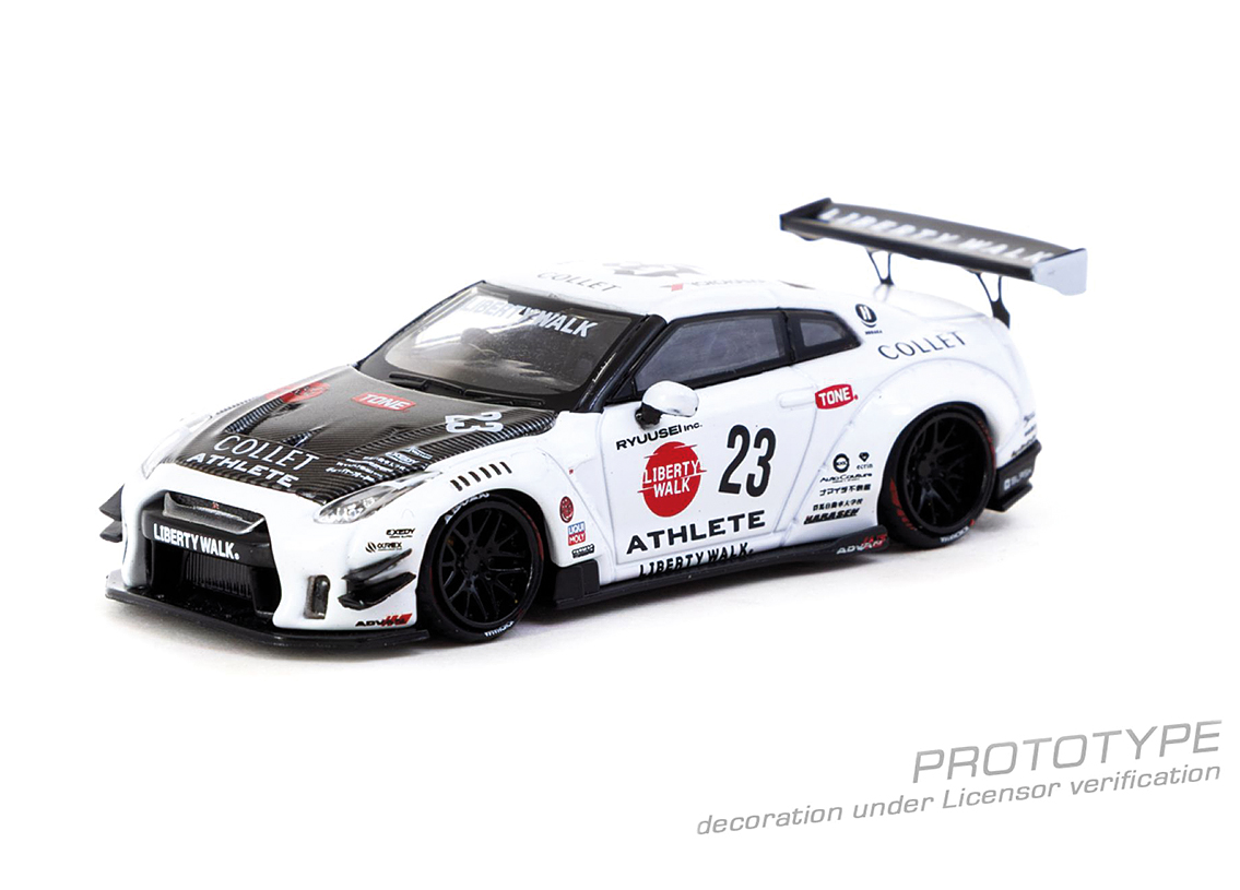 Nissan GT-R R35 LB Works Type 2 White Athlete X Collet in A LB Limited