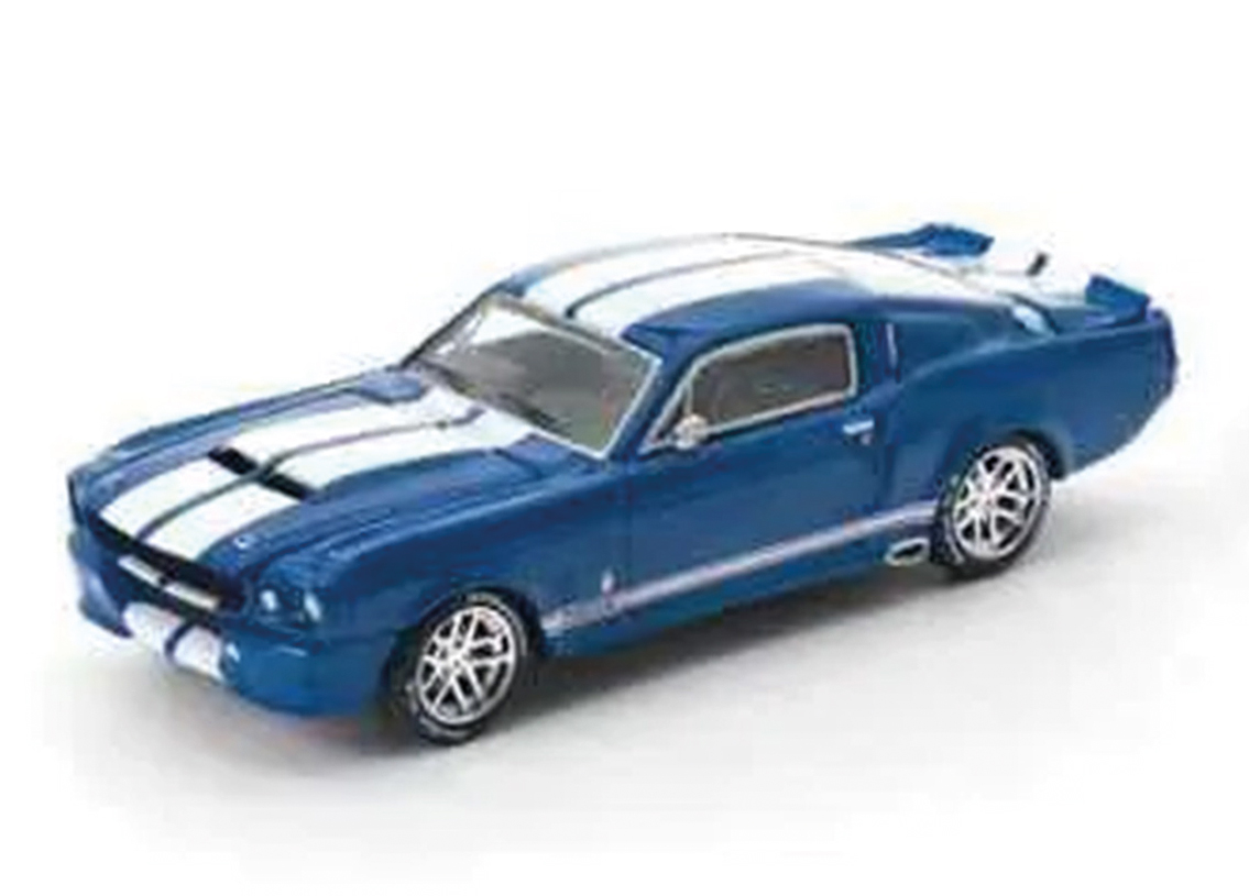 Ford Shelby Mustang GT500 blue / white