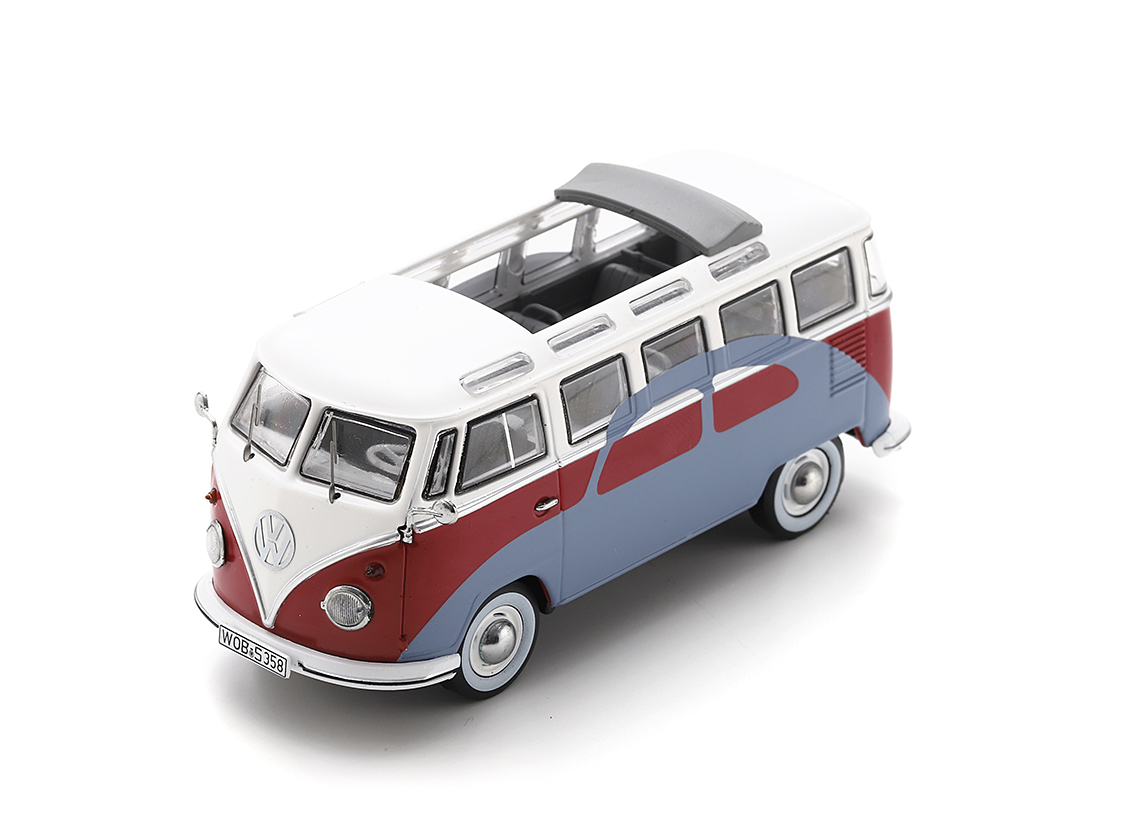 VW T1 Samba VW Beetle design on both sides 1962 - red/white