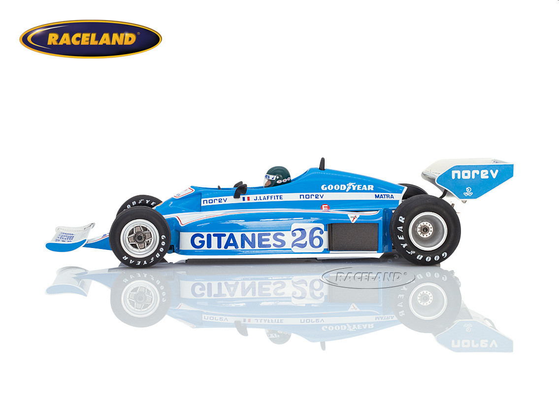 Ligier JS7 Matra V12 F1 Gitanes winner Swedish GP Anderstorp 1977