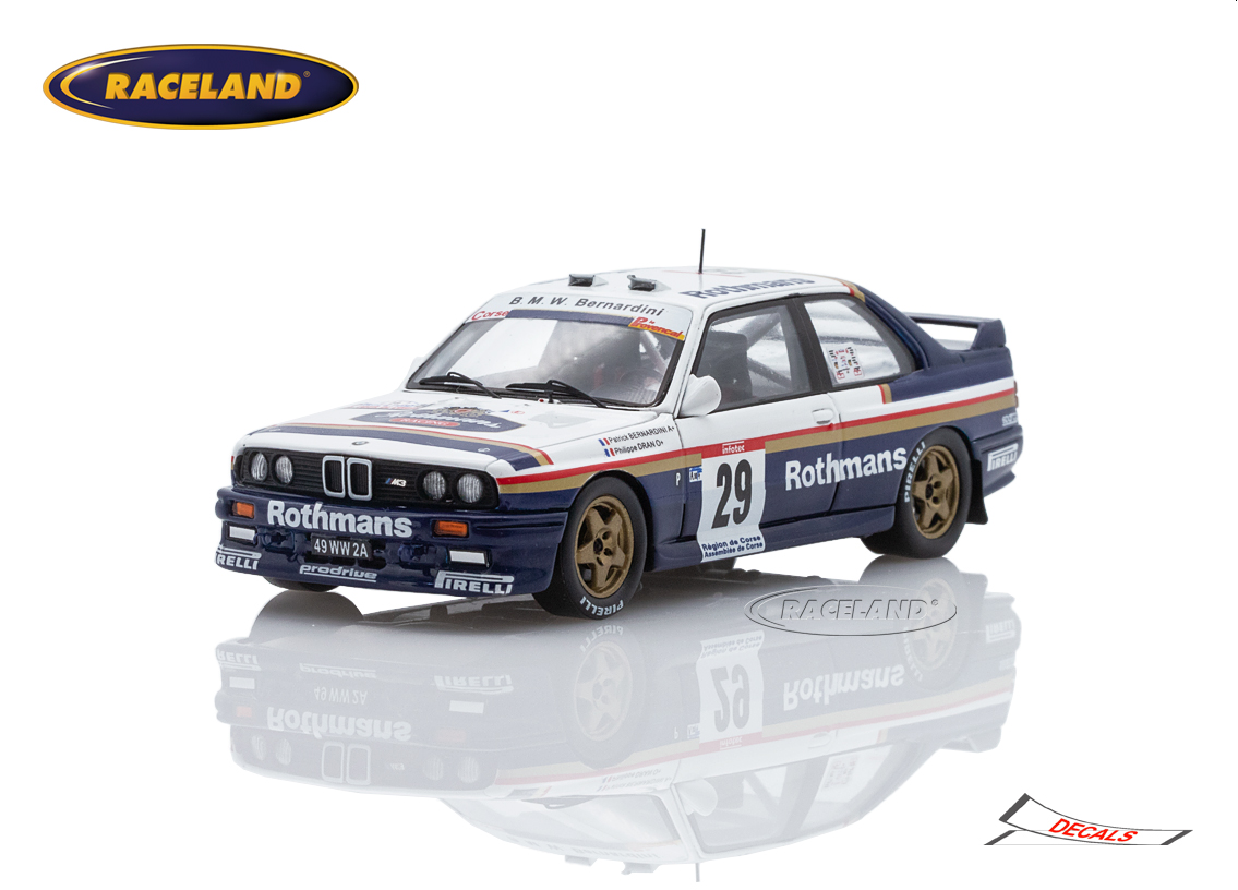 BMW M3 E30 Rothmans Racing 7° Tour de Corse Rally France 1991
