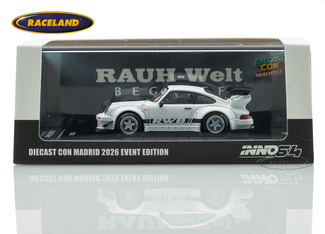 Porsche RWB 930 Diecast Con Madrid 2026 Event Edition matt white