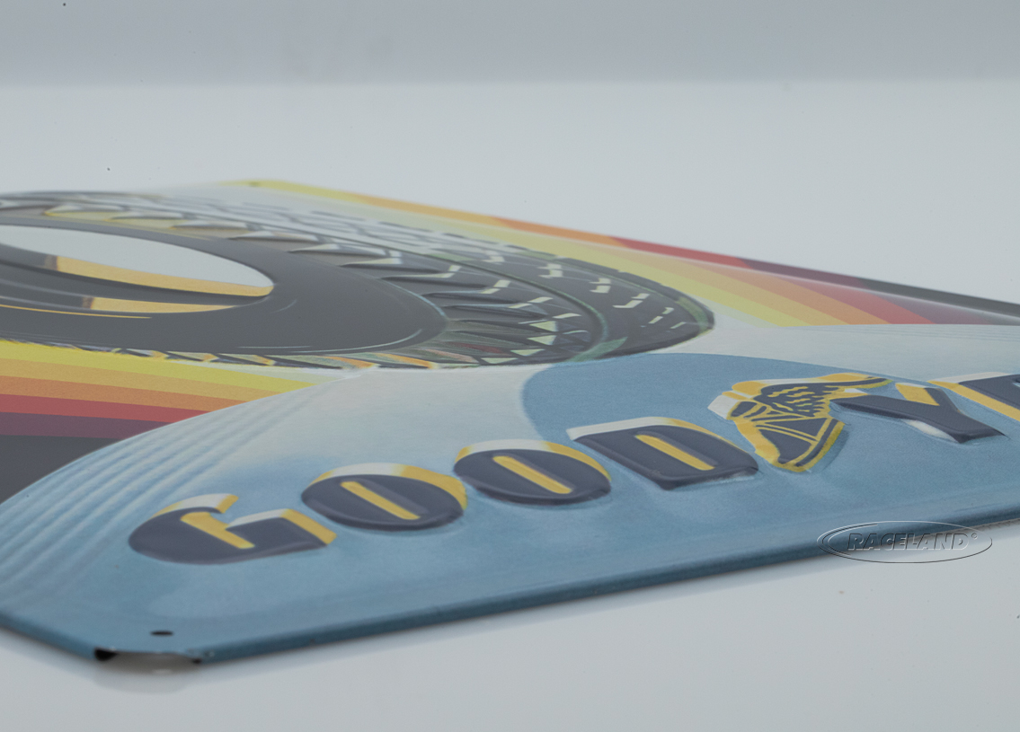 tin sign Goodyear Rainbow Wheel 30 x 40cm