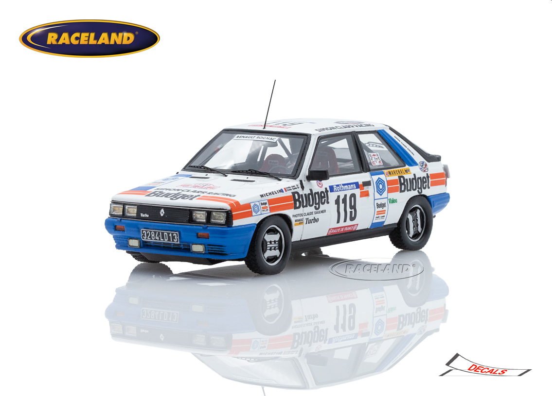 Renault 11 Turbo Budget 21° Tour de Corse Rally of France 1984