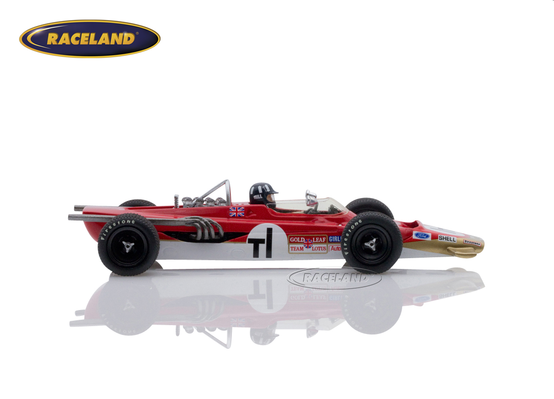 Lotus 63 Cosworth 4WD F1 Gold Leaf practice Dutch GP Zandvoort 1969