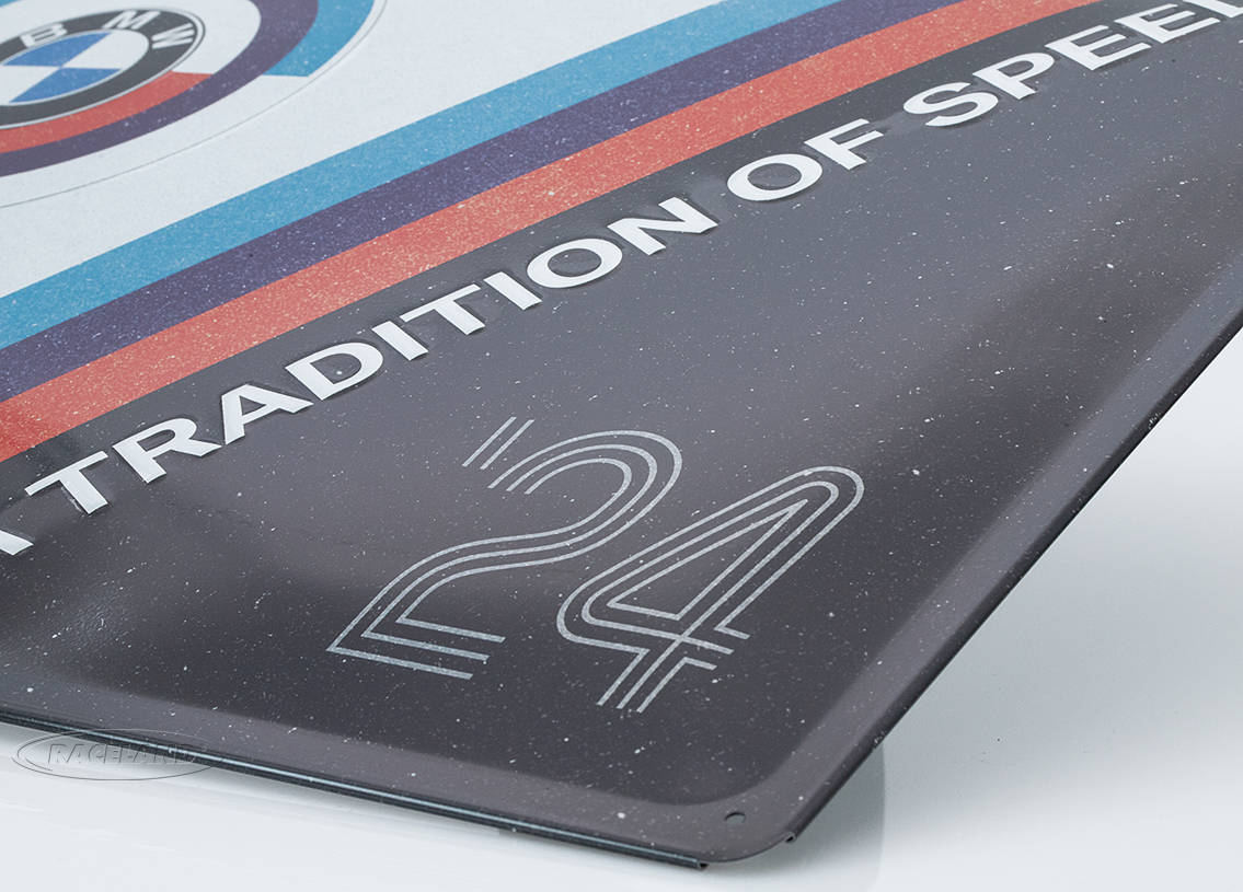 Tin sign BMW M a tradition of speed 30 x 40cm