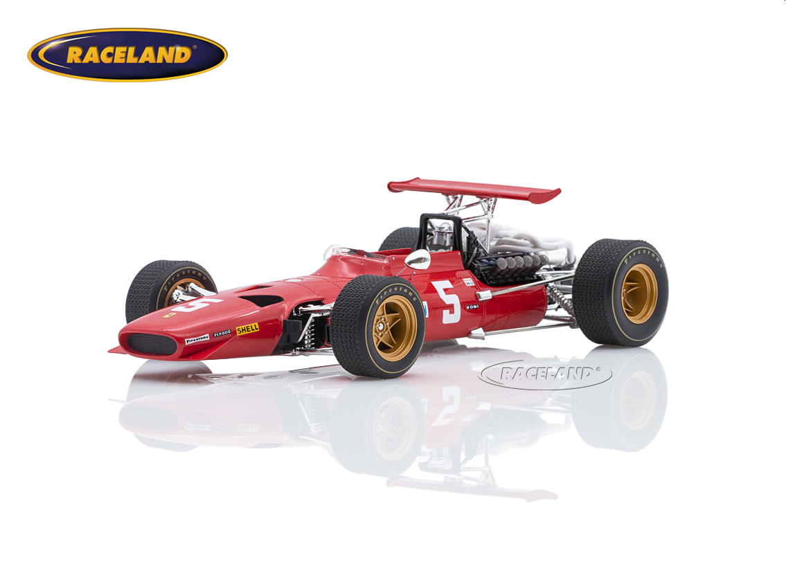 Ferrari 312/68 V12 F1 Scuderia Ferrari 2° British GP Brands Hatch 1968