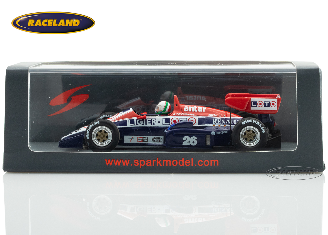 Ligier JS23 Renault V6 F1 Ligier Loto 7° German GP Hockenheim 1984