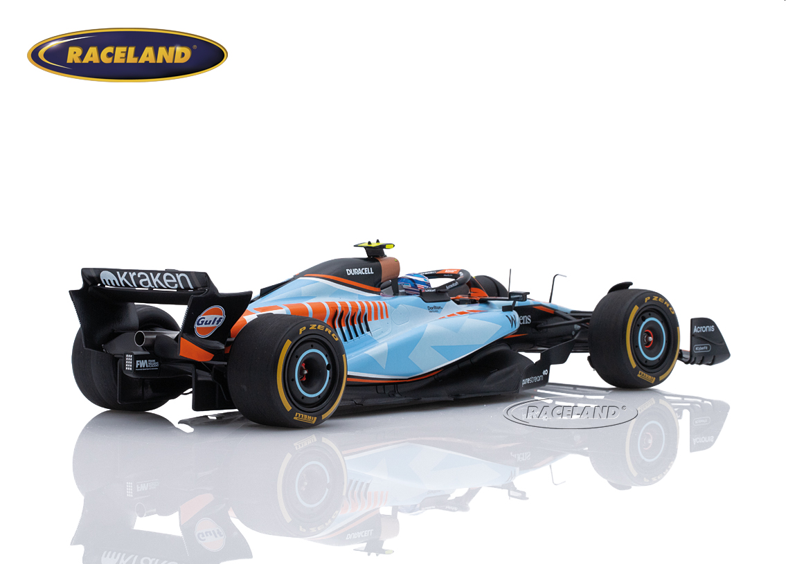 Williams FW45 Mercedes F1 Gulf Design 14° GP Singapore 2023