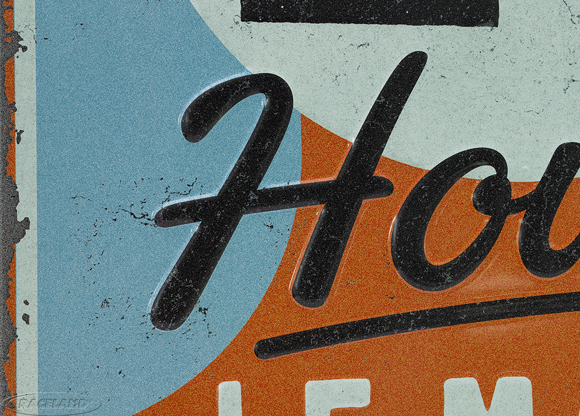 tin sign 24h Le Mans - A century of Racing GULF Design 30 x 40cm