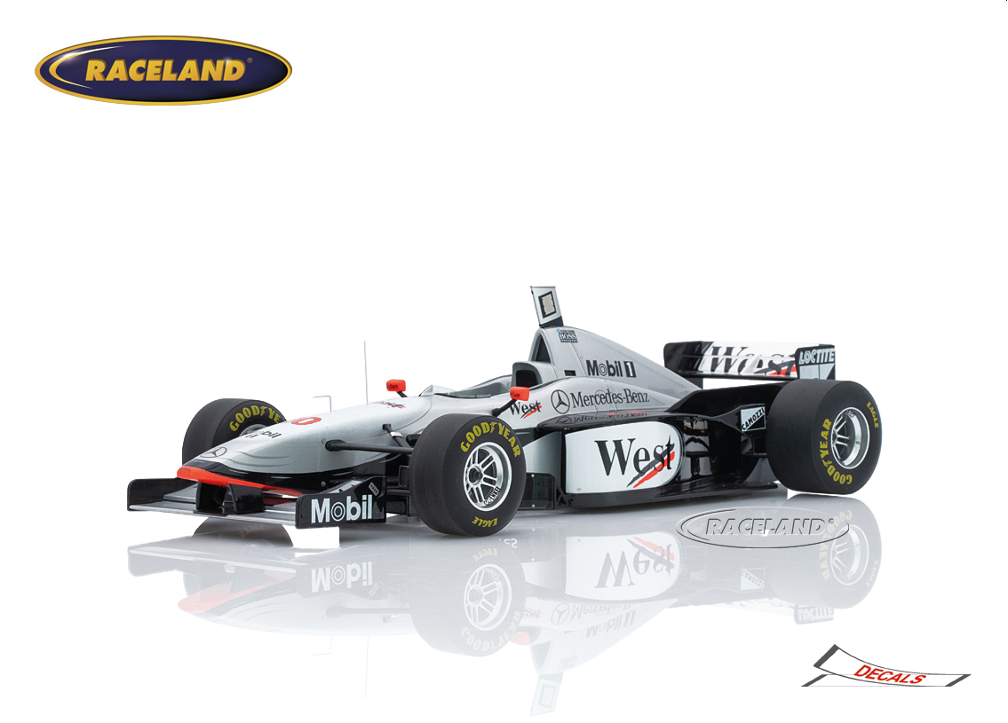 McLaren MP4/12 Mercedes V10 F1 West winner Australian GP Melbourne 1997