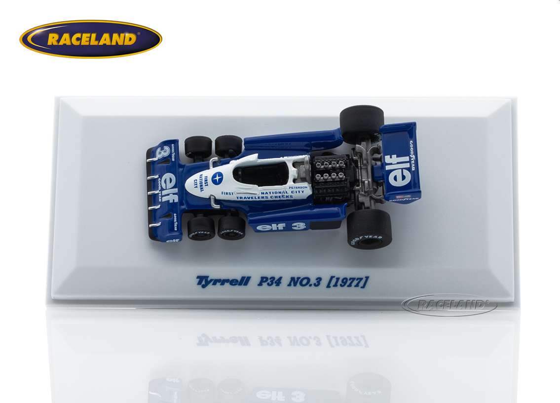 Tyrrell P34 Cosworth V8 F1 six wheel elf 1977