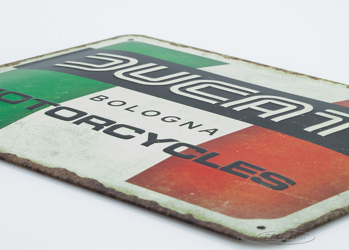 tin sign Ducati Italy Giugiaro Logo 15 x 20cm