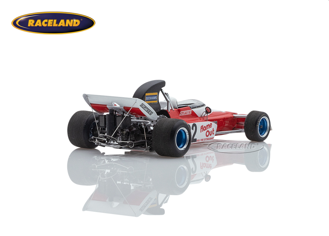 Surtees TS9b Cosworth V8 F1 OXO Flame Out British GP Brands Hatch 1972