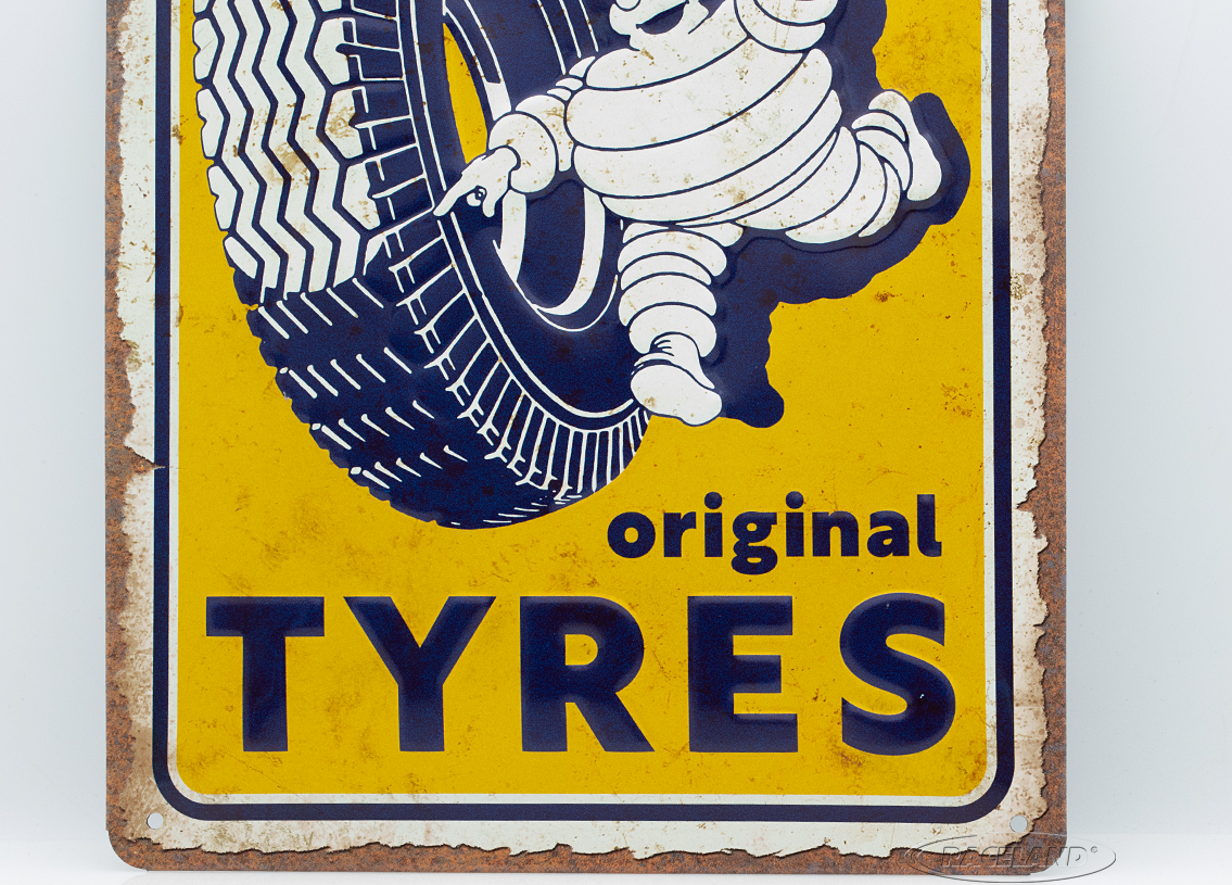 tin sign Michelin Original Tyres Logo 20 x 30cm