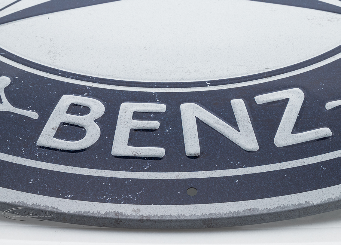 tin sign Mercedes Benz Logo round 35 x 35cm