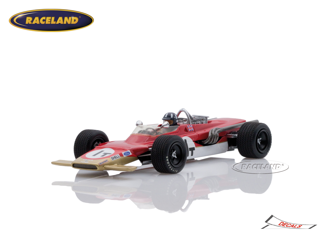 Lotus 63 Cosworth 4WD F1 Gold Leaf practice Dutch GP Zandvoort 1969