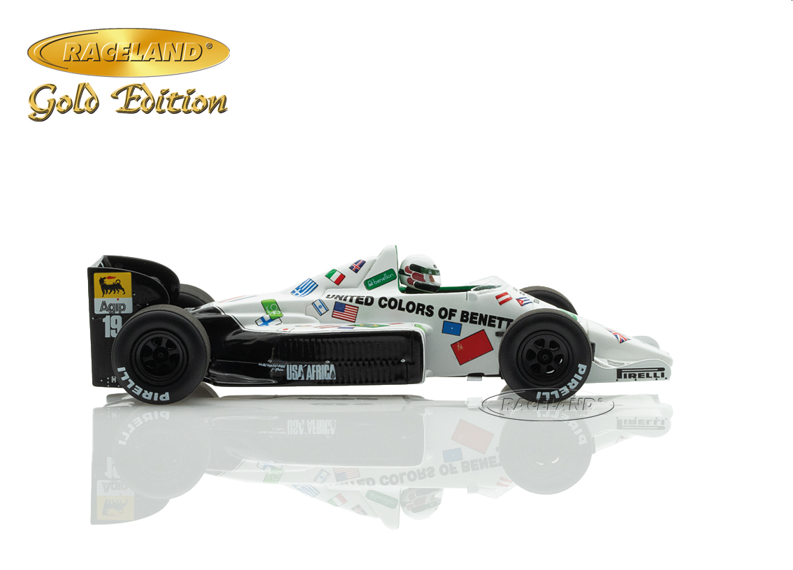Toleman TG185 Hart Turbo F1 Benetton Pole Position German GP 1985