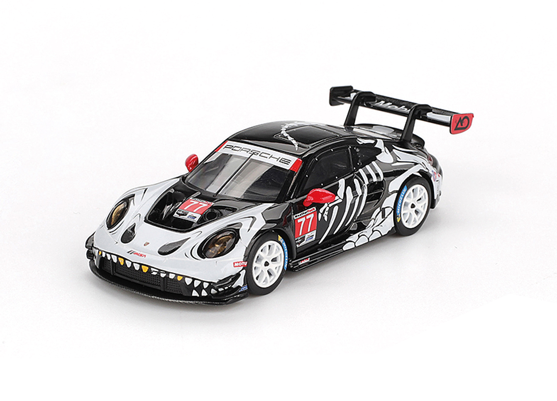 Porsche 911 GT3 R AO Racing Skeleton Rexy Petit Le Mans IMSA 2025