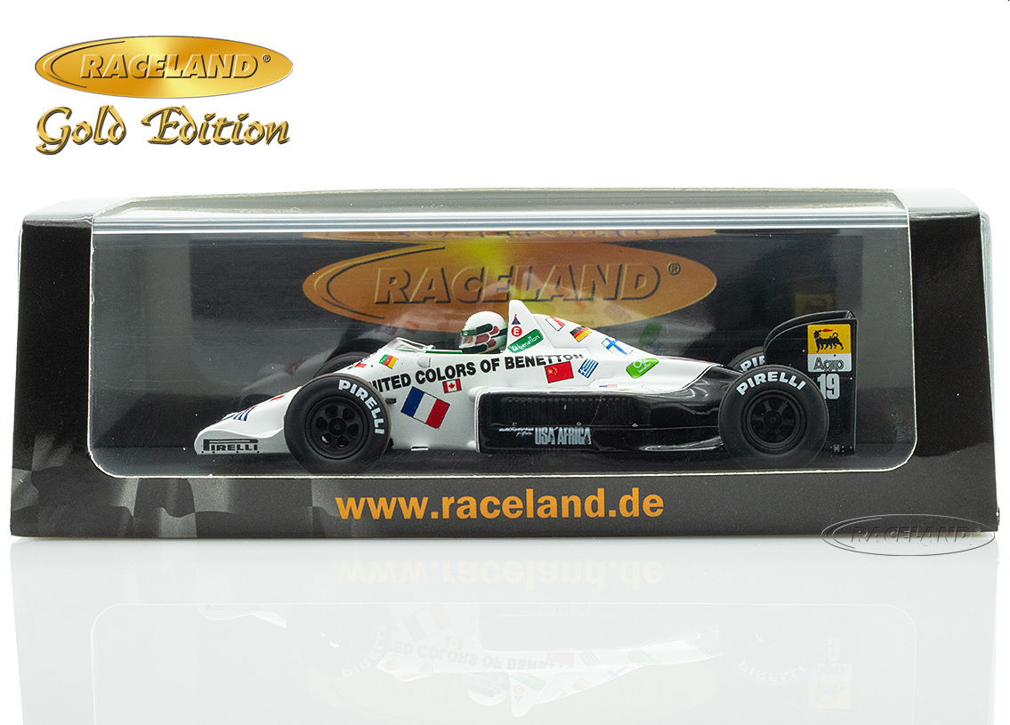 Toleman TG185 Hart Turbo F1 Benetton Pole Position German GP 1985