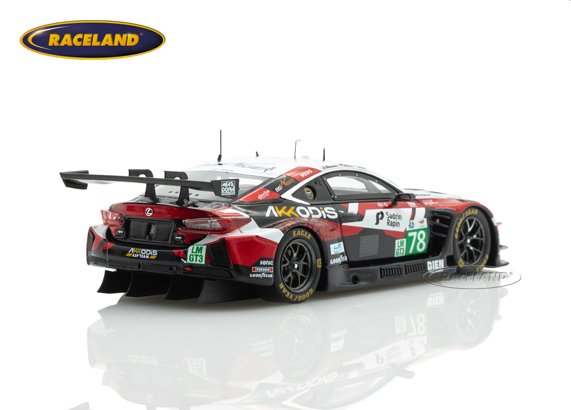 ミニカー Lexus RC F GT3 AKKODIS ASP TEAM 2024 Lexus RC F GT3 Akkodis ASP Team Le Mans 2025 | 20-39300