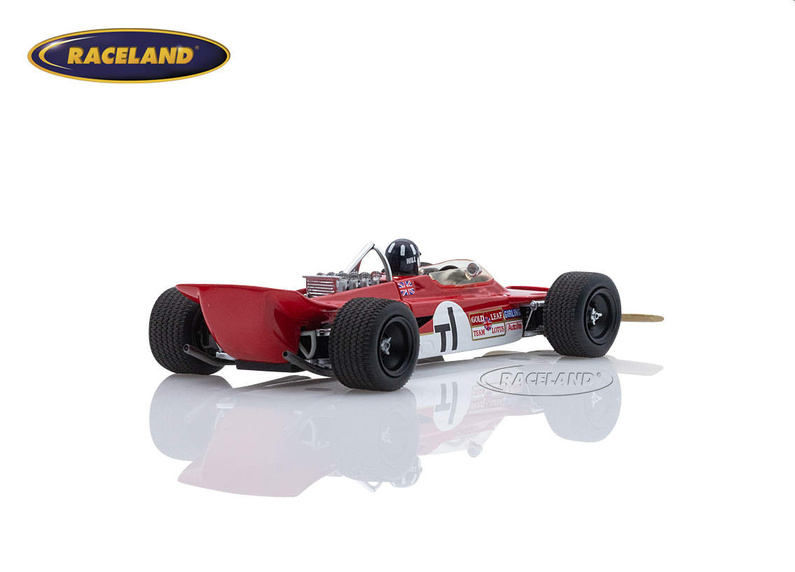 Lotus 63 Cosworth 4WD 63-02 F1 Gold Leaf practice Dutch GP Zandvoort 1969