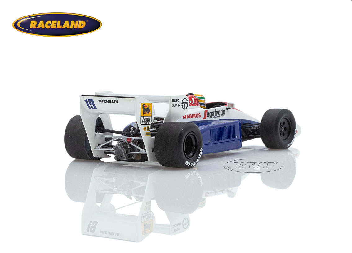 Toleman TG184 Hart Turbo F1 Segafredo 3° British GP Brands Hatch 1984