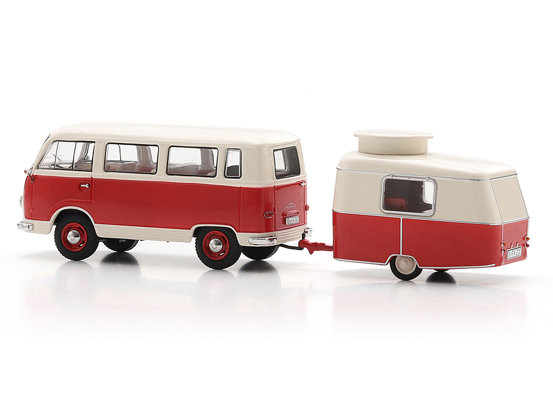 Ford FK 1000 with Eriba Puck trailer 1955 - red/white