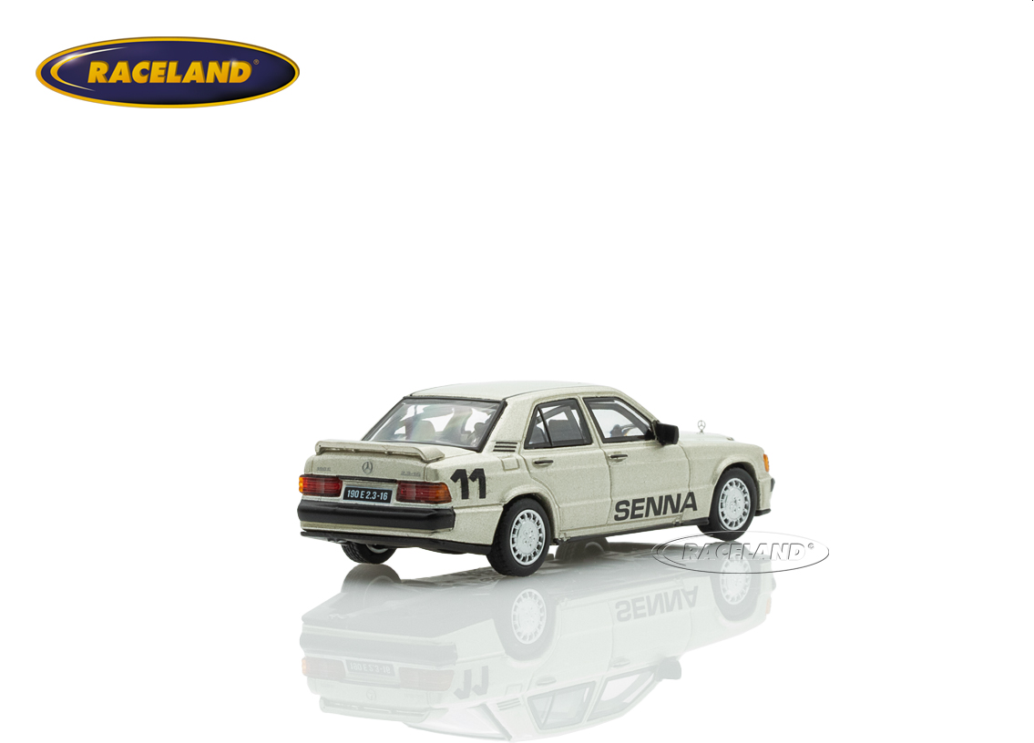 Mercedes Benz 190E 2.3 Race Of Champions 1984 with Ayrton Senna Figure