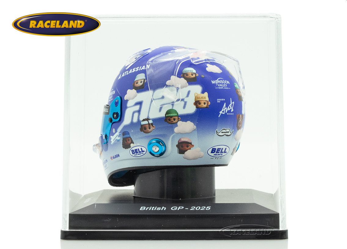 Helmet Team Williams Atlassian Racing British GP 2025