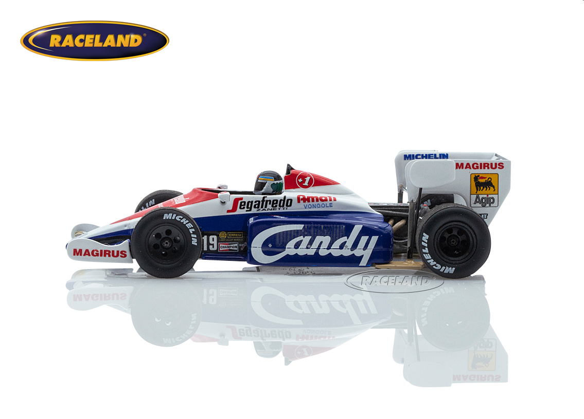 Toleman TG184 Hart Turbo F1 Candy 4° Italian GP Monza 1984