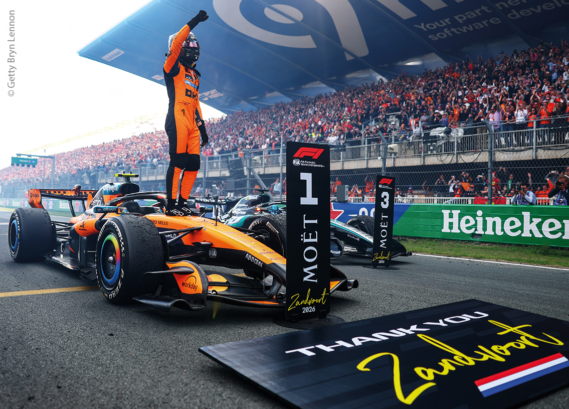McLaren MCL40 Mercedes F1 Mastercard winner Dutch GP 2026
