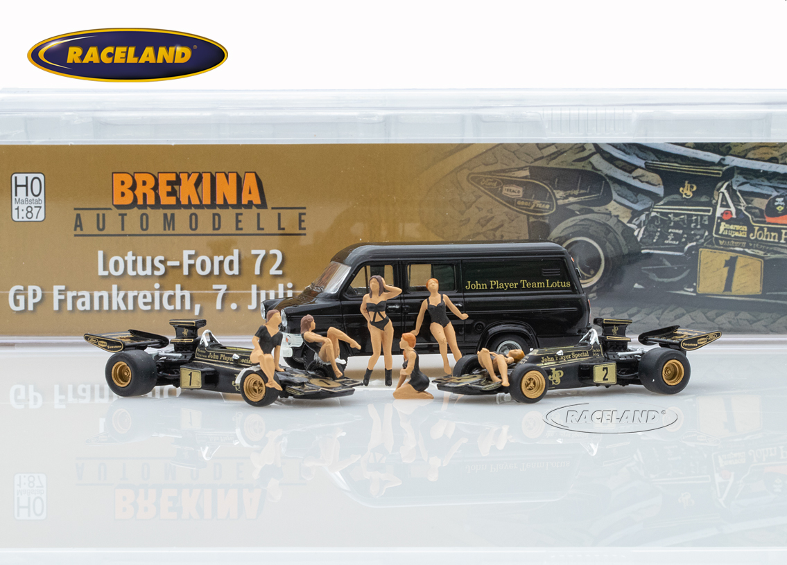 Set Lotus 72E JPS and Ford Transit German GP Nürburgring 1973
