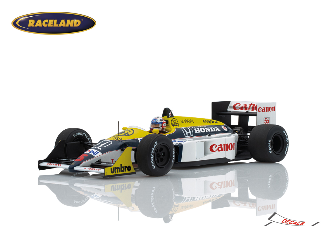 Williams FW11b Honda V6 Turbo F1 Canon winner British GP Silverstone 1987
