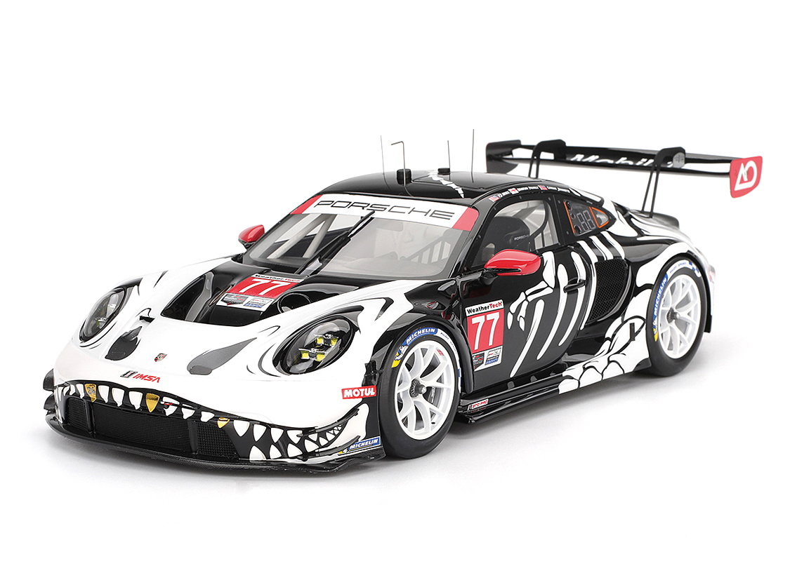 Porsche 911 GT3 R AO Racing Skeleton Rexy Petit Le Mans IMSA 2025