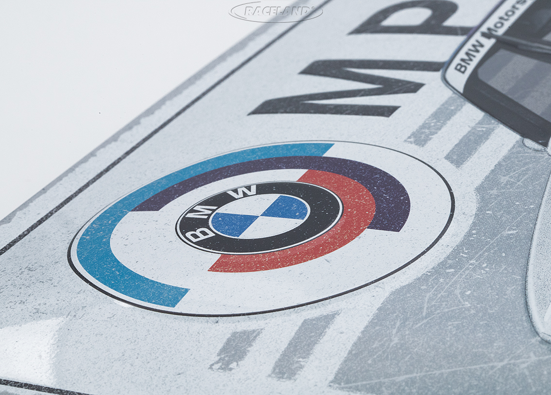 Tin sign BMW E30 M3 BMW Motorsport 30 x 40cm