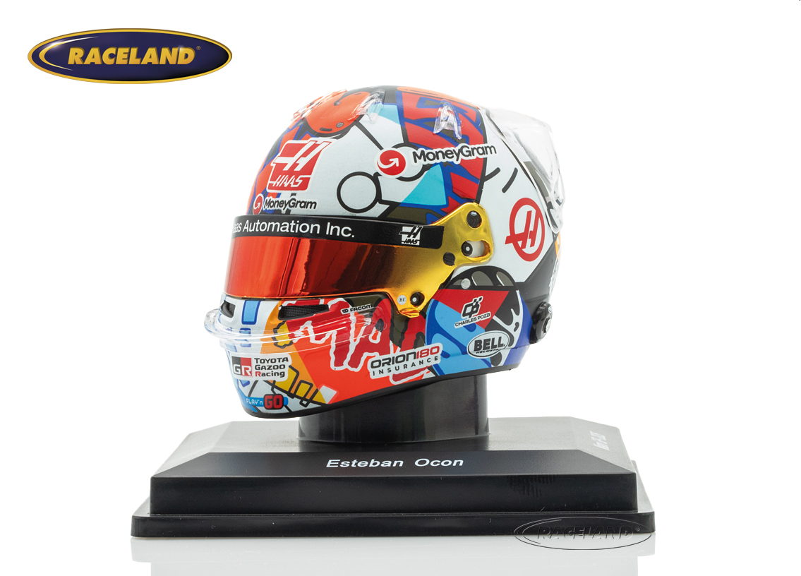 Helmet F1 Team Haas MoneyGram Miami GP 2025