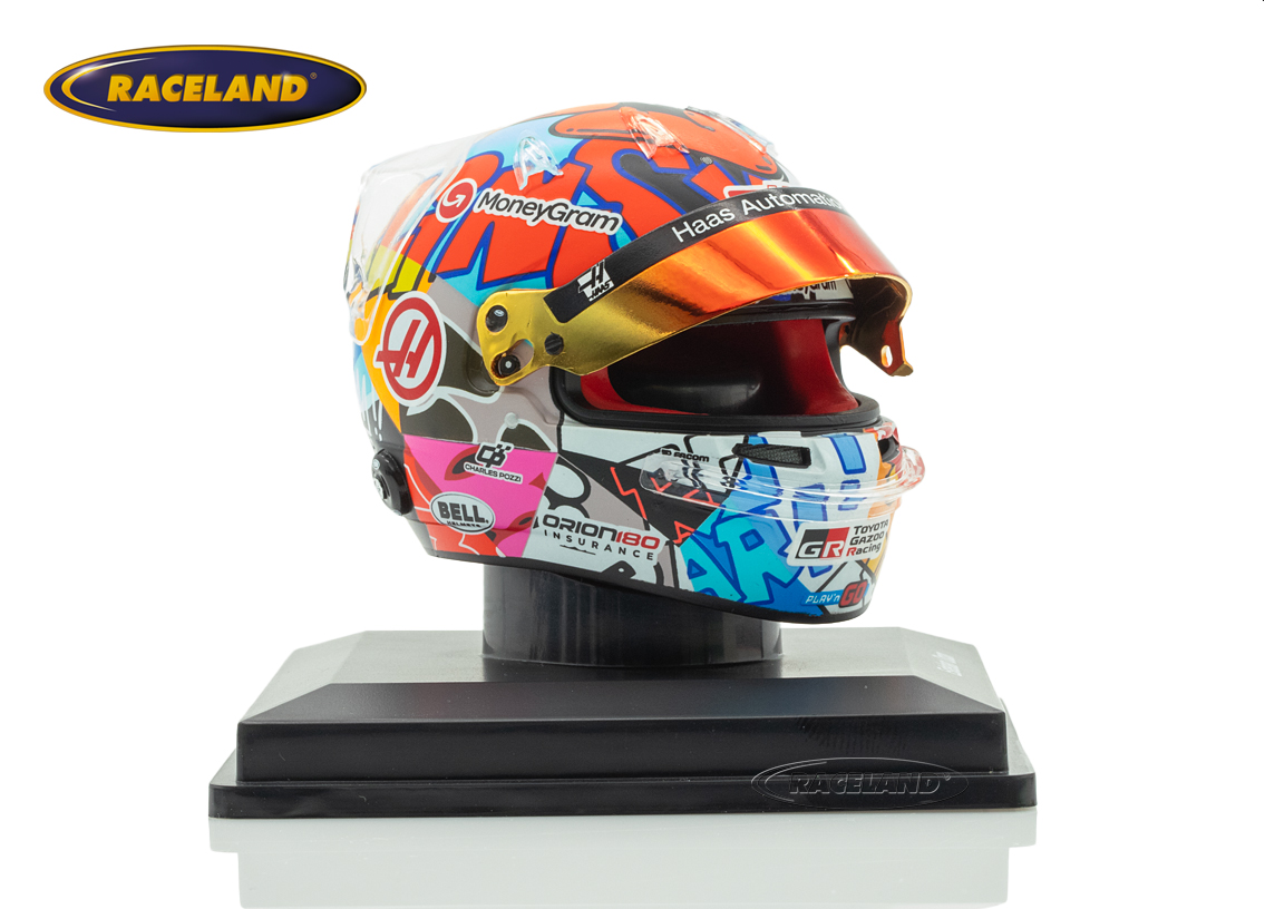 Helmet F1 Team Haas MoneyGram Miami GP 2025