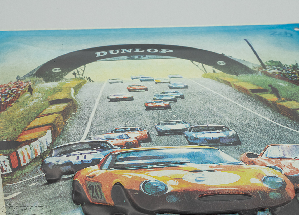 tin sign 24H Le Mans Racing Poster 1966 20 x 30cm